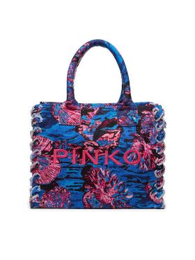 Geantă Pinko Beach Shopping PE 24 PLTT 100782 A0PZ Albastru