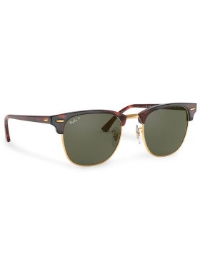 Ochelari de soare Ray-Ban Clubmaster 0RB3016 990/58 Maro