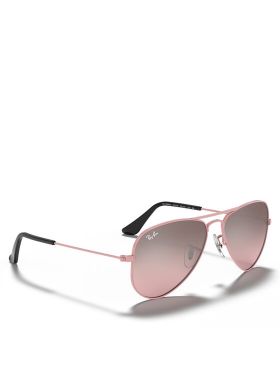 Ochelari de soare pentru copii Ray-Ban Aviator 0RJ9506S 211/7E Roz