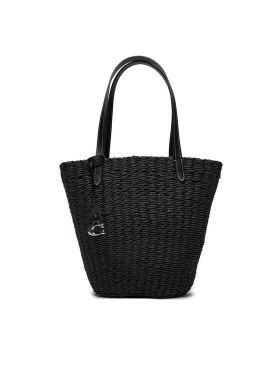 Geantă Coach Straw CQ785 LHBLK Negru