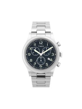 Ceas Timex Waterbury Traditional Chronograph TW2W48200 Argintiu