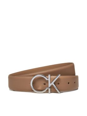 Curea de Damă Calvin Klein Re-Lock Ck Logo Belt 30Mm K60K610157 Maro