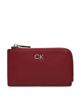 Etui pentru carduri Calvin Klein Ck Daily Zip Cardholder W/Chain K60K612281 Roșu