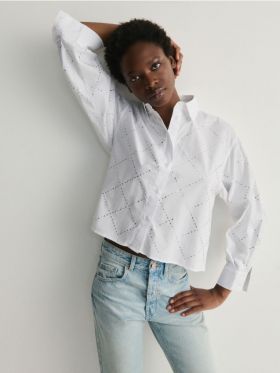 LADIES` SHIRT - crem