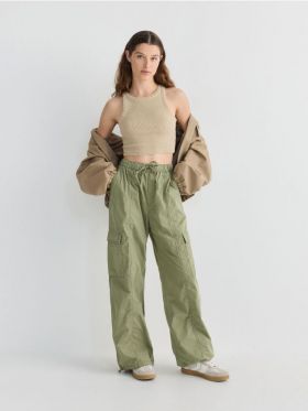 Pantaloni cargo - verde