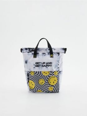 Rucsac pliabil multicolor - negru