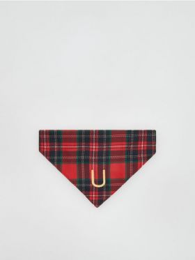 Bandana pentru zgarda cu litera U - multicolor