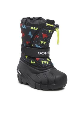 Cizme de zăpadă Sorel Childrens Flurry Print NC3504 Negru