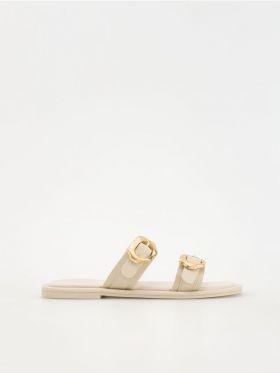 LADIES` SLIDES - bej