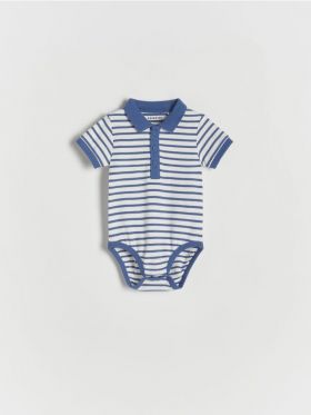 Body polo, din bumbac - bleumarin