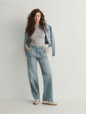 Bluza cu continut ridicat de modal - gri deschis
