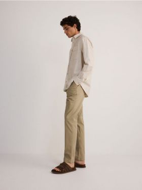 Pantaloni chino slim fit - bej