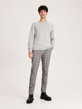 Pantaloni chino slim - gri deschis