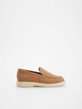 BOYS` LOAFER SHOES - brun-auriu