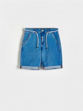 Bermude din denim - albastru