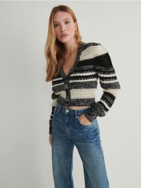 Cardigan scurt - multicolor