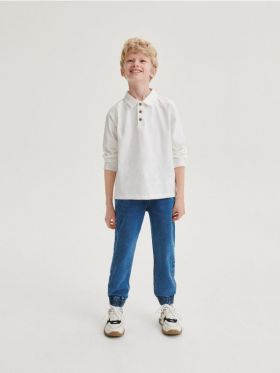 Blugi jogger elastici - albastru