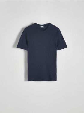 Tricou regular fit, cu adaos de in - bleumarin