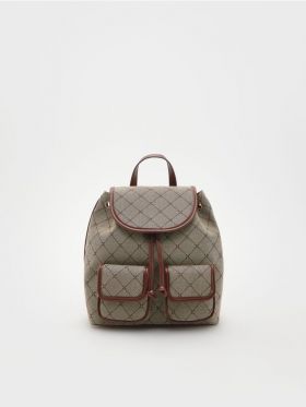 Rucsac din jacard - multicolor