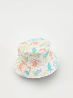 Palarie clos bucket hat - albastru-pal