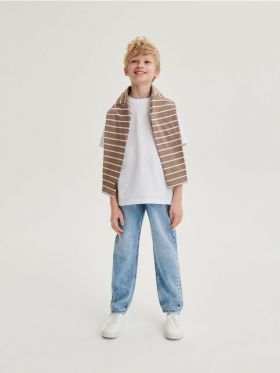 Pantaloni loose fit din denim clasic - albastru