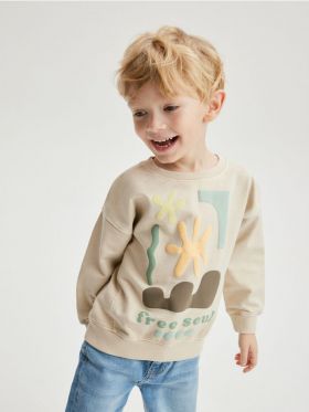 Bluza sport cu aplicatie - nude