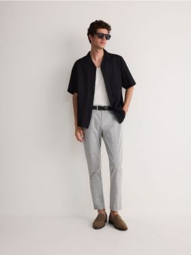 Pantaloni slim - gri deschis