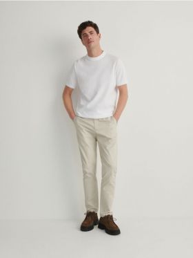 Pantaloni chino regular fit - bej