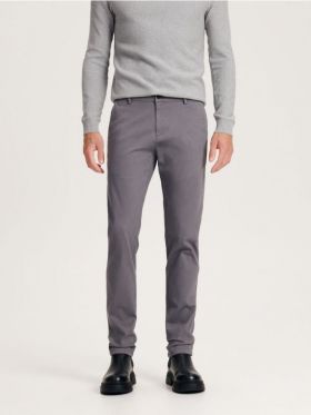 Pantaloni chino slim fit - gri-neutru