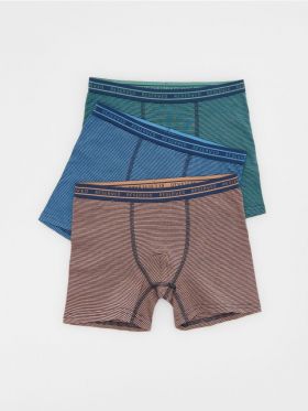 Set de 3 perechi de boxeri - bleumarin