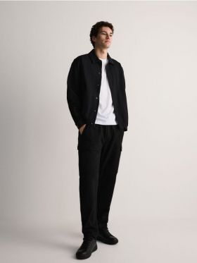 Pantaloni cargo - negru