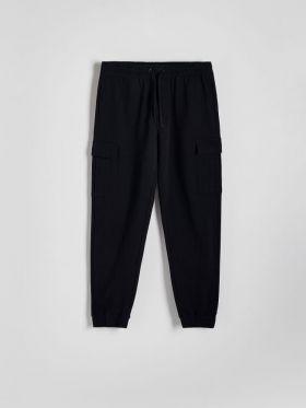 Pantaloni cargo slim fit - negru