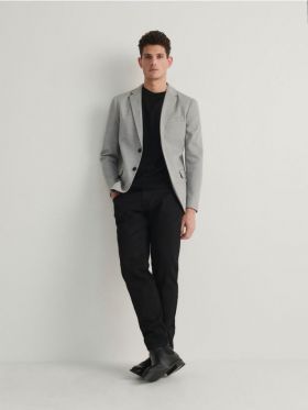 Sacou slim fit - gri deschis