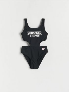 GIRLS` SWIMMING SUIT - negru