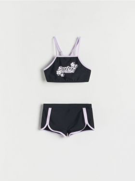 Costum de baie din doua piese - negru