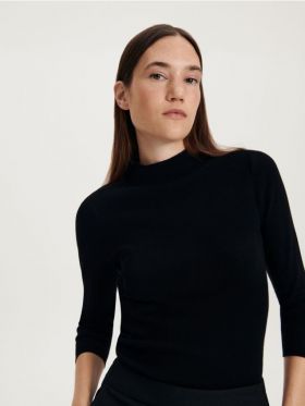 Bluza din viscoza - negru