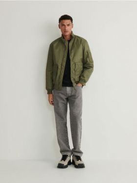 Geaca bomber - verde-deschis