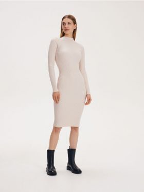 Rochie midi - nude