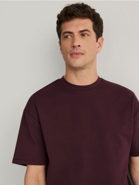 Tricou boxy - maro