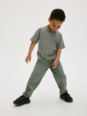 Pantaloni chino - albastru-verzui