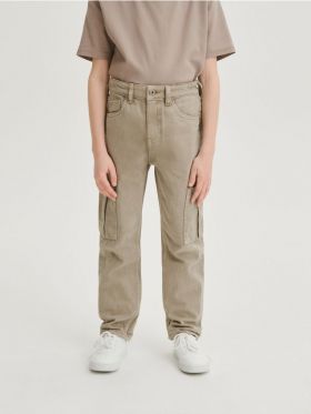 Pantaloni classic denim regular - bej