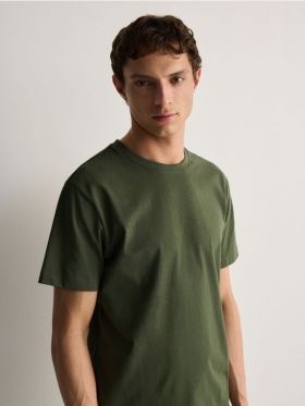 Tricou regular - verde-inchis