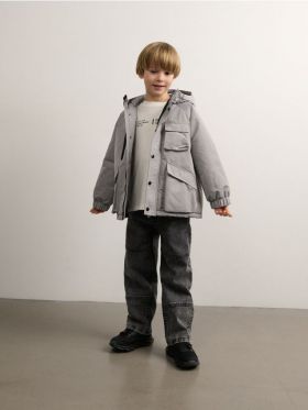 Geaca oversize - gri deschis