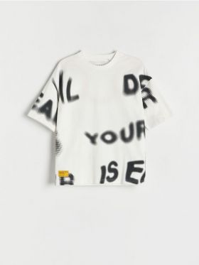 T-shirt oversize - crem