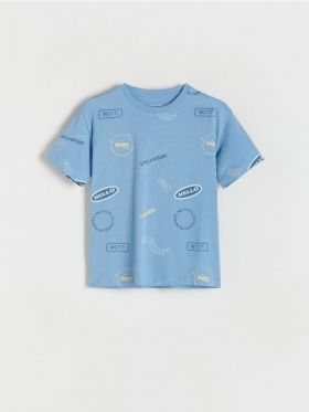 T-shirt cu imprimeu - albastru