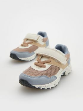 Pantofi sport multicolori - brun-auriu