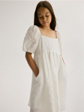 GIRLS` DRESS - crem