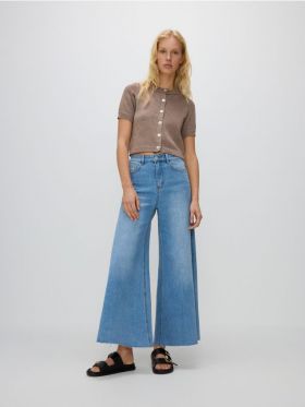 Blugi wide leg - albastru