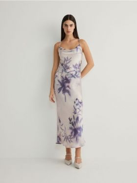 Rochie maxi cu imprimeu - multicolor