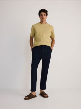 Pantaloni chino slim fit - bleumarin